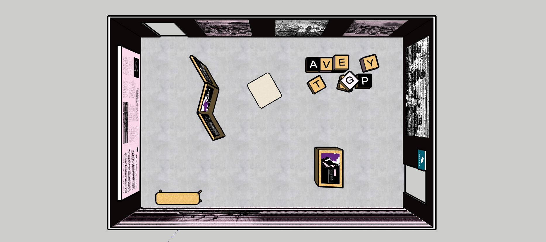 Identite_graphique_Lescure_Elodie_graphisteAnnecy_Phileas_Fogg_Jules_Verne_vue_sketchup